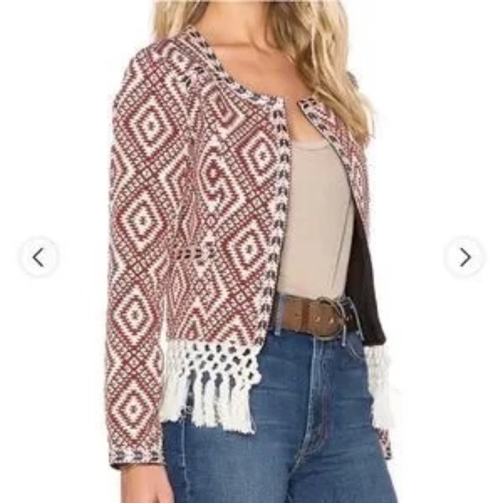 Tularosa,  Santa Fe Jacket fringe Tassel Hem Boho Jacket